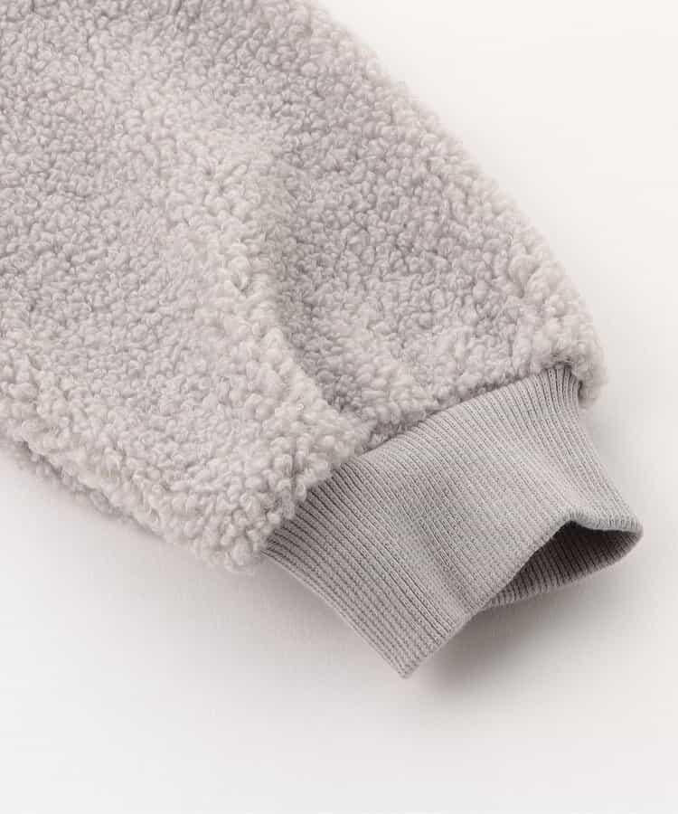 帶網紗刺繡絨面衛衣