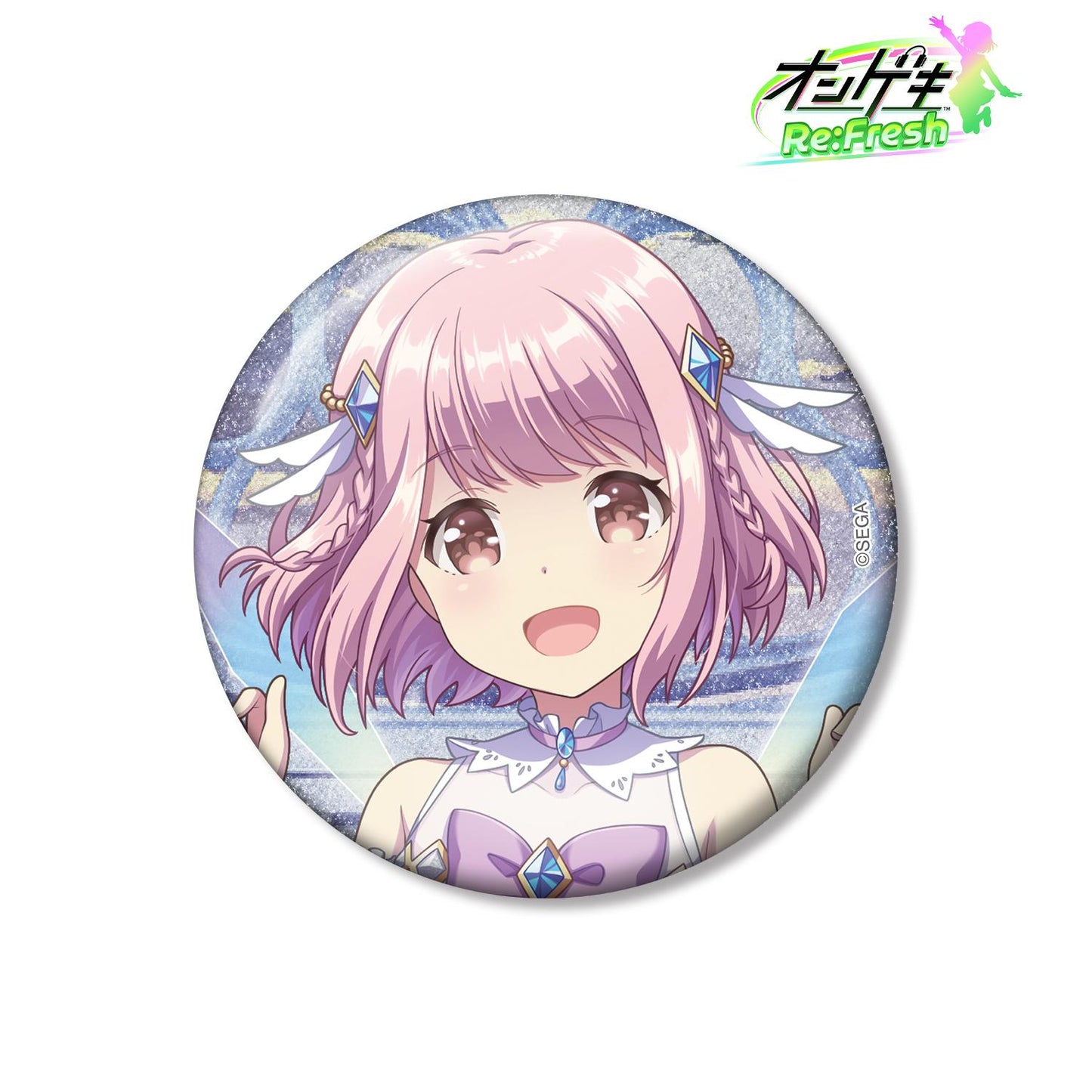 オンゲキ Re:Fresh_星咲 あかり 4thビジュアル 閃粉75mm徽章