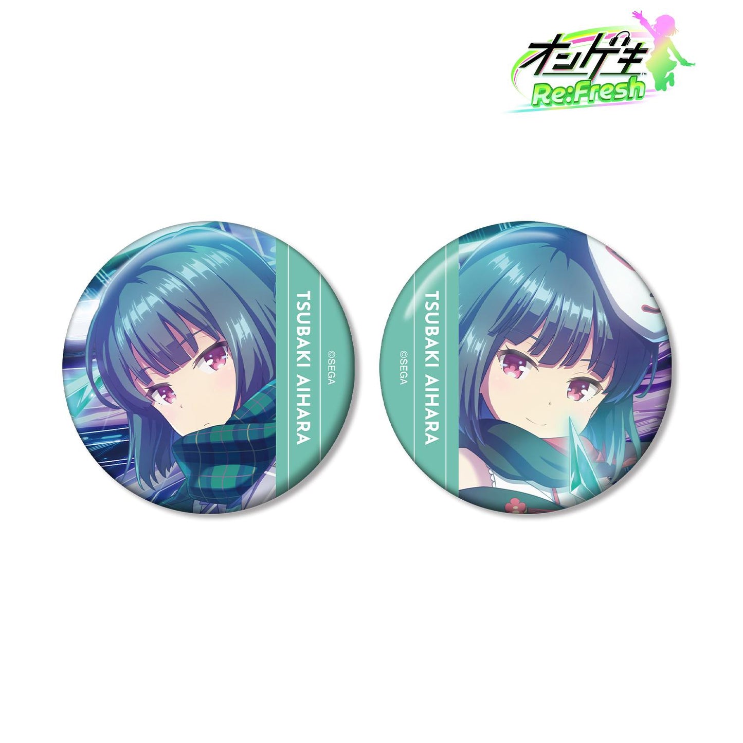 オンゲキ Re:Fresh_藍原椿徽章2個套裝