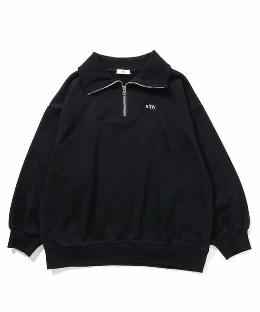 半拉鍊愛心寬鬆衛衣