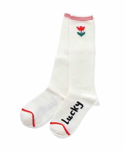 單點裝飾高筒襪