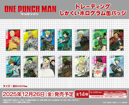 《一拳超人》交易方形全息徽章【全套BOX／14個裝】