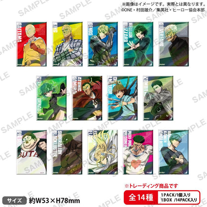 《一拳超人》交易方形全息徽章【全套BOX／14個裝】