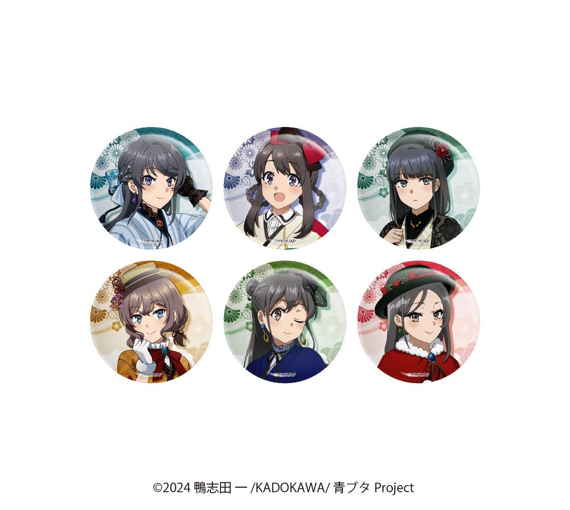 青春豬頭少年不會夢到聖誕老人 隨機繪製款徽章【BOX/6個裝】