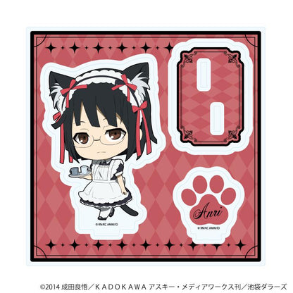 《無頭騎士異聞錄》×2_亞克力立牌04/園原杏裡 貓耳執事ver.(Q版插畫)