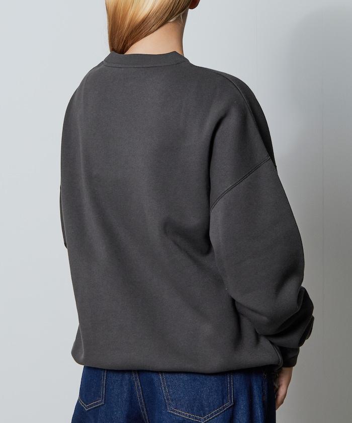 寬鬆版型前印花圓領衛衣 / CAT Portrait