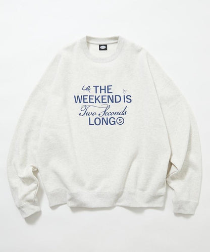 寬鬆版型前印花圓領衛衣 / THE WEEKEND