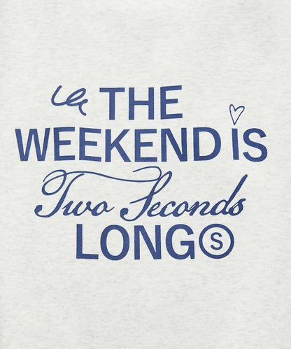 寬鬆版型前印花圓領衛衣 / THE WEEKEND