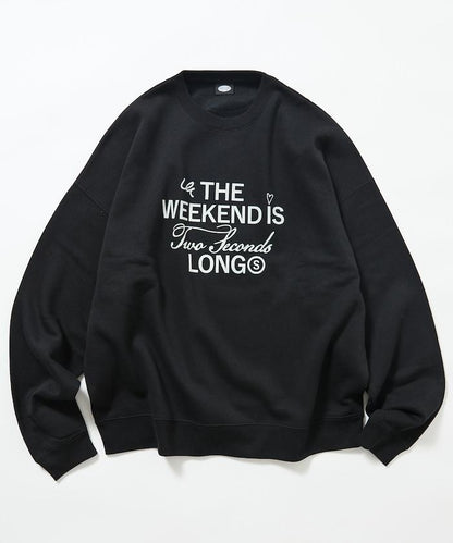 寬鬆版型前印花圓領衛衣 / THE WEEKEND