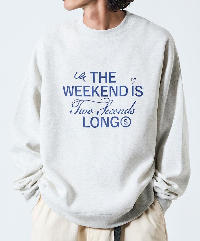 寬鬆版型前印花圓領衛衣 / THE WEEKEND