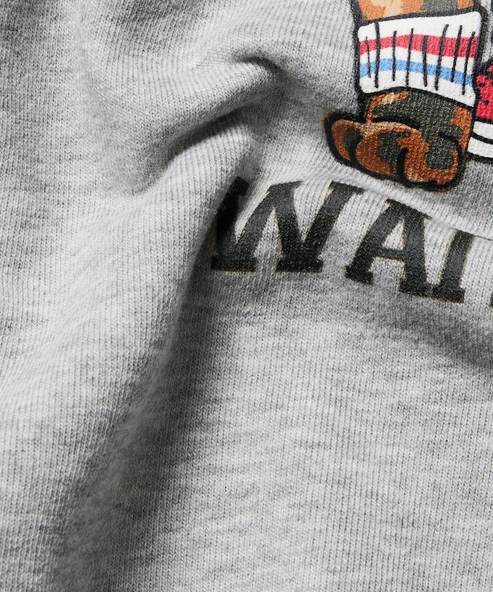 寬鬆版型 雙面印花 圓領衛衣 / THREE CATS