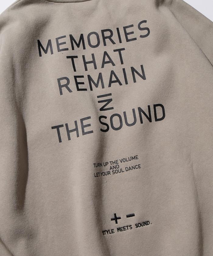 寬鬆版型 單點刺繡 後背印花 下襬抽繩 圓領衛衣