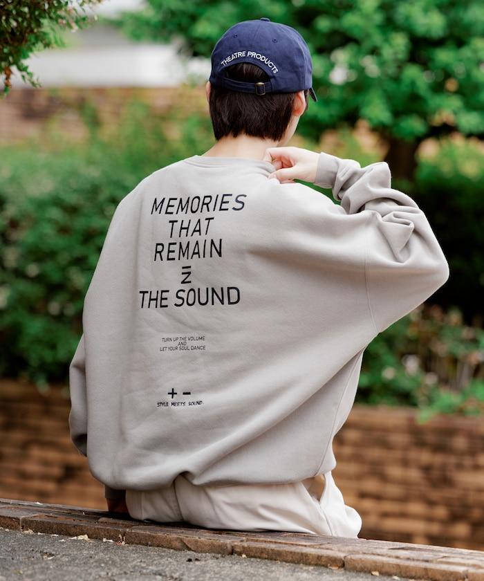 寬鬆版型 單點刺繡 後背印花 下襬抽繩 圓領衛衣