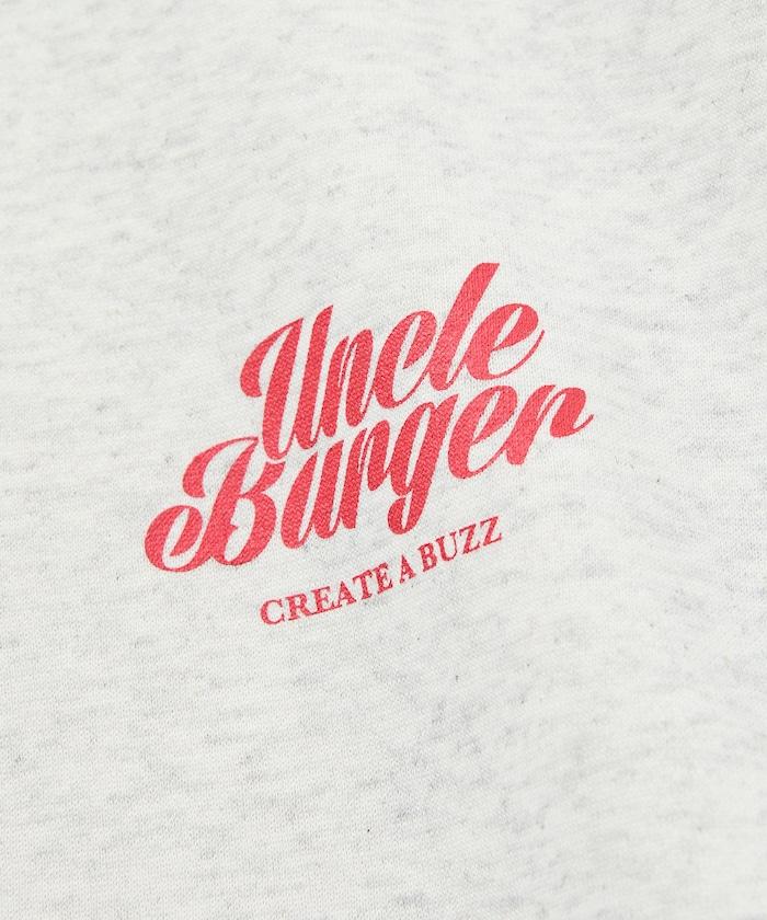 寬鬆版型背面印花圓領衛衣 / Uncle Burger