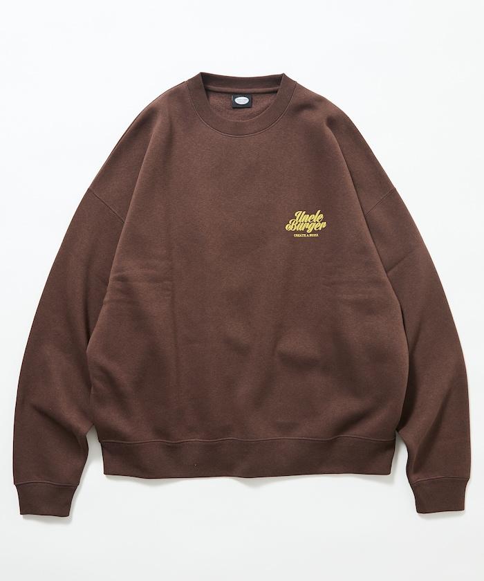 寬鬆版型背面印花圓領衛衣 / Uncle Burger
