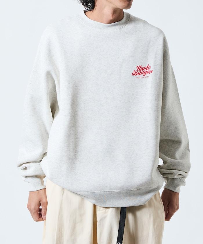 寬鬆版型背面印花圓領衛衣 / Uncle Burger