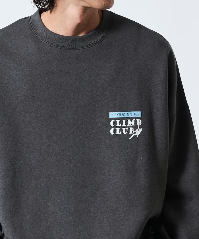 寬鬆版型背部印花圓領衛衣