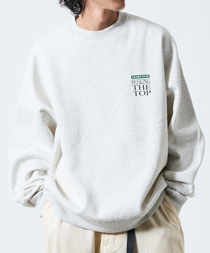 寬鬆版型背部印花圓領衛衣