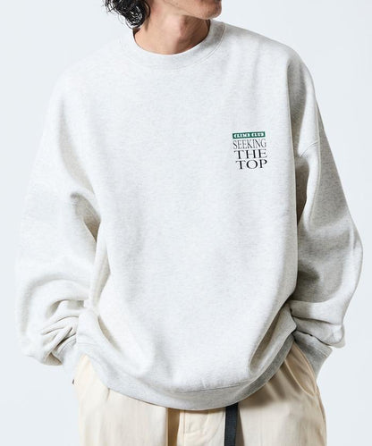 寬鬆版型背部印花圓領衛衣