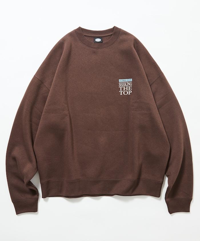 寬鬆版型背部印花圓領衛衣