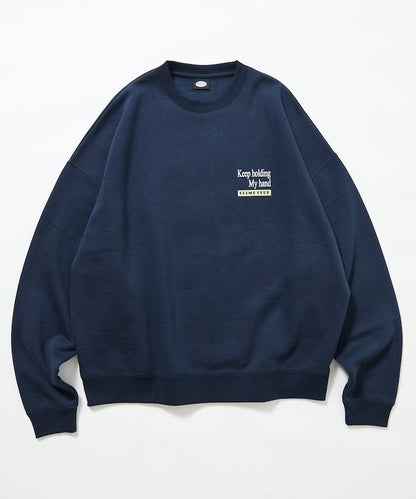 寬鬆版型背面印花圓領衛衣 / CLIMB CLUB Cat