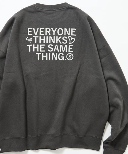 寬鬆版型背部印花圓領衛衣 / STILL WED