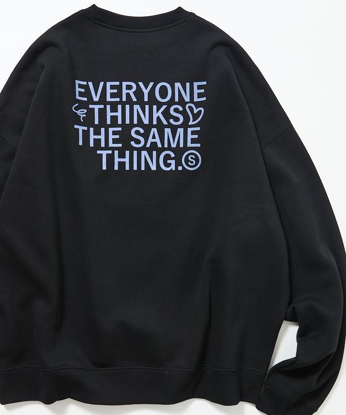 寬鬆版型背部印花圓領衛衣 / STILL WED