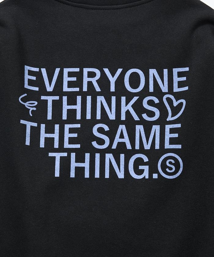 寬鬆版型背部印花圓領衛衣 / STILL WED