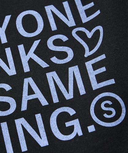 寬鬆版型背部印花圓領衛衣 / STILL WED