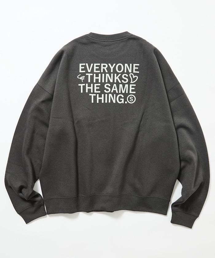 寬鬆版型背部印花圓領衛衣 / STILL WED