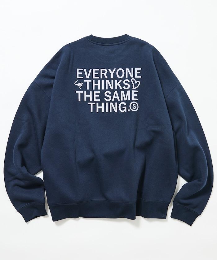 寬鬆版型背部印花圓領衛衣 / STILL WED