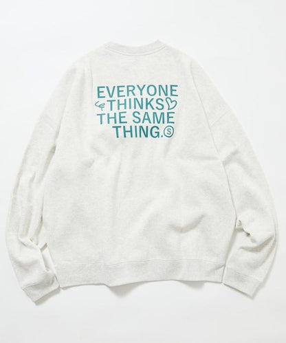 寬鬆版型背部印花圓領衛衣 / STILL WED