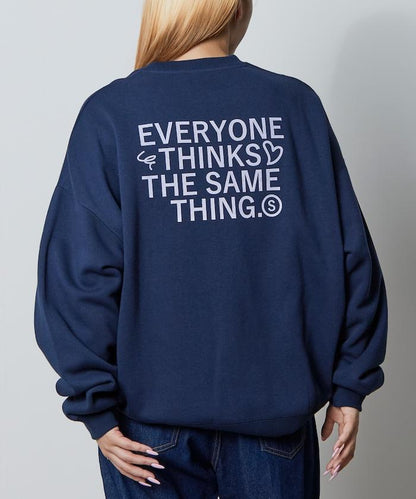 寬鬆版型背部印花圓領衛衣 / STILL WED