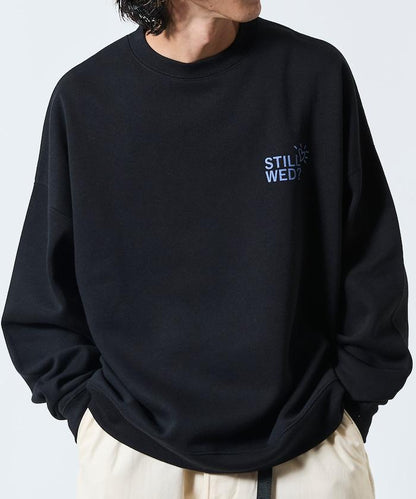 寬鬆版型背部印花圓領衛衣 / STILL WED