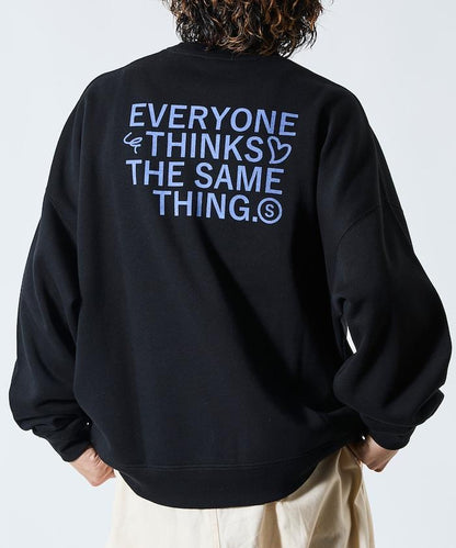 寬鬆版型背部印花圓領衛衣 / STILL WED