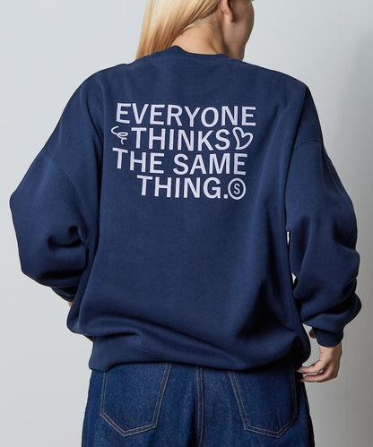 寬鬆版型背部印花圓領衛衣 / STILL WED