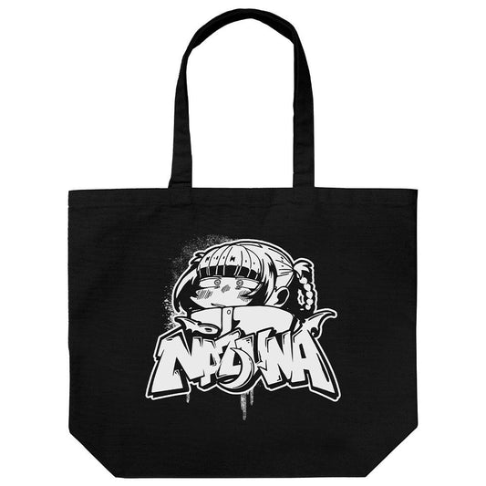 《徹夜之歌》 第二季_納茲娜 塗鴉藝術 大號托特包/黑色