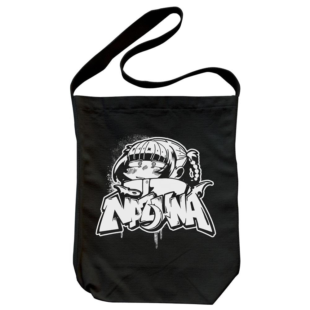 《徹夜之歌》 第二季_納茲娜 塗鴉藝術單肩托特包/黑色