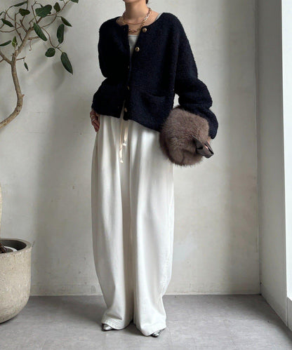 圈圈紗針織夾克