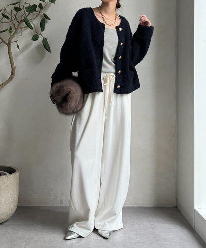 圈圈紗針織夾克