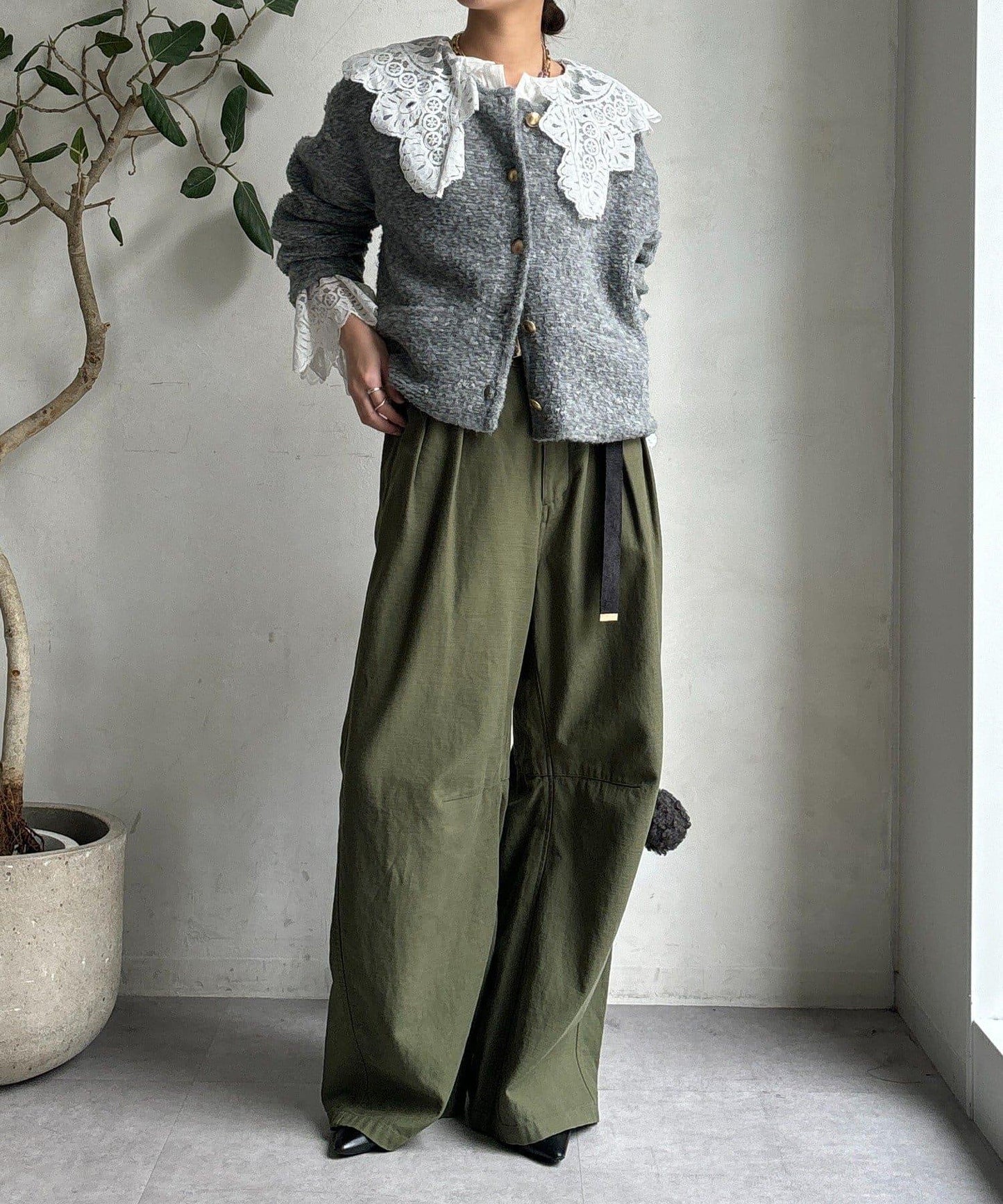 圈圈紗針織夾克