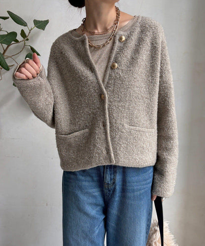 圈圈紗針織夾克