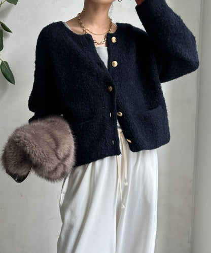 圈圈紗針織夾克