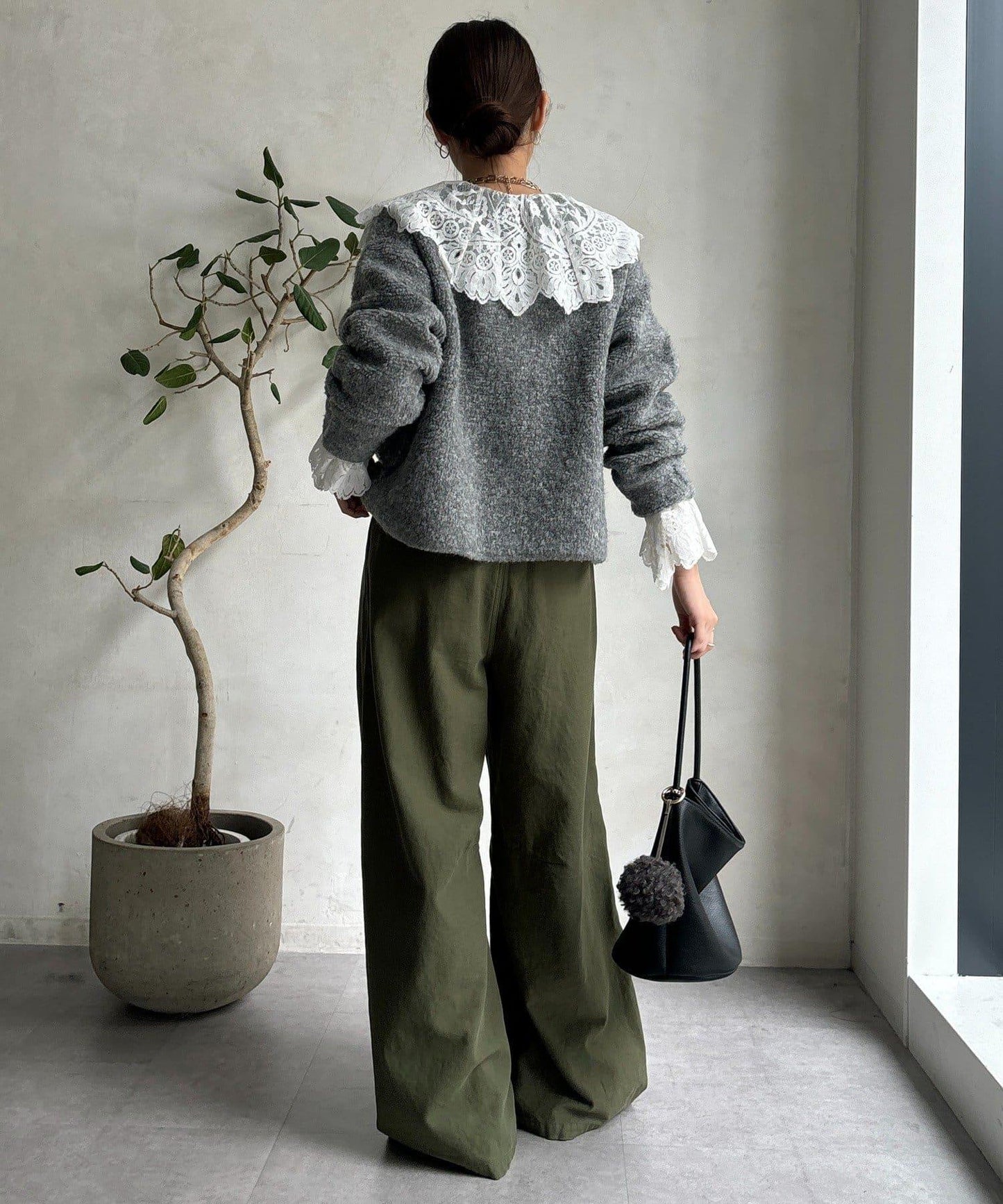 圈圈紗針織夾克