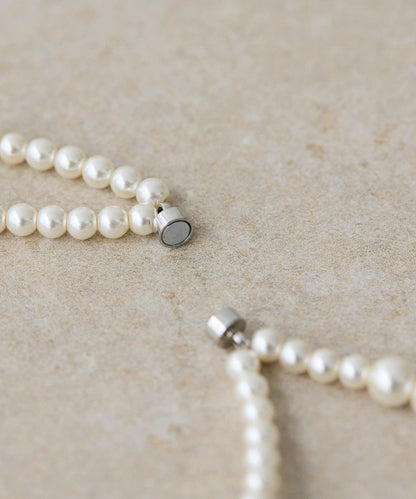 漸變珍珠磁性項鍊