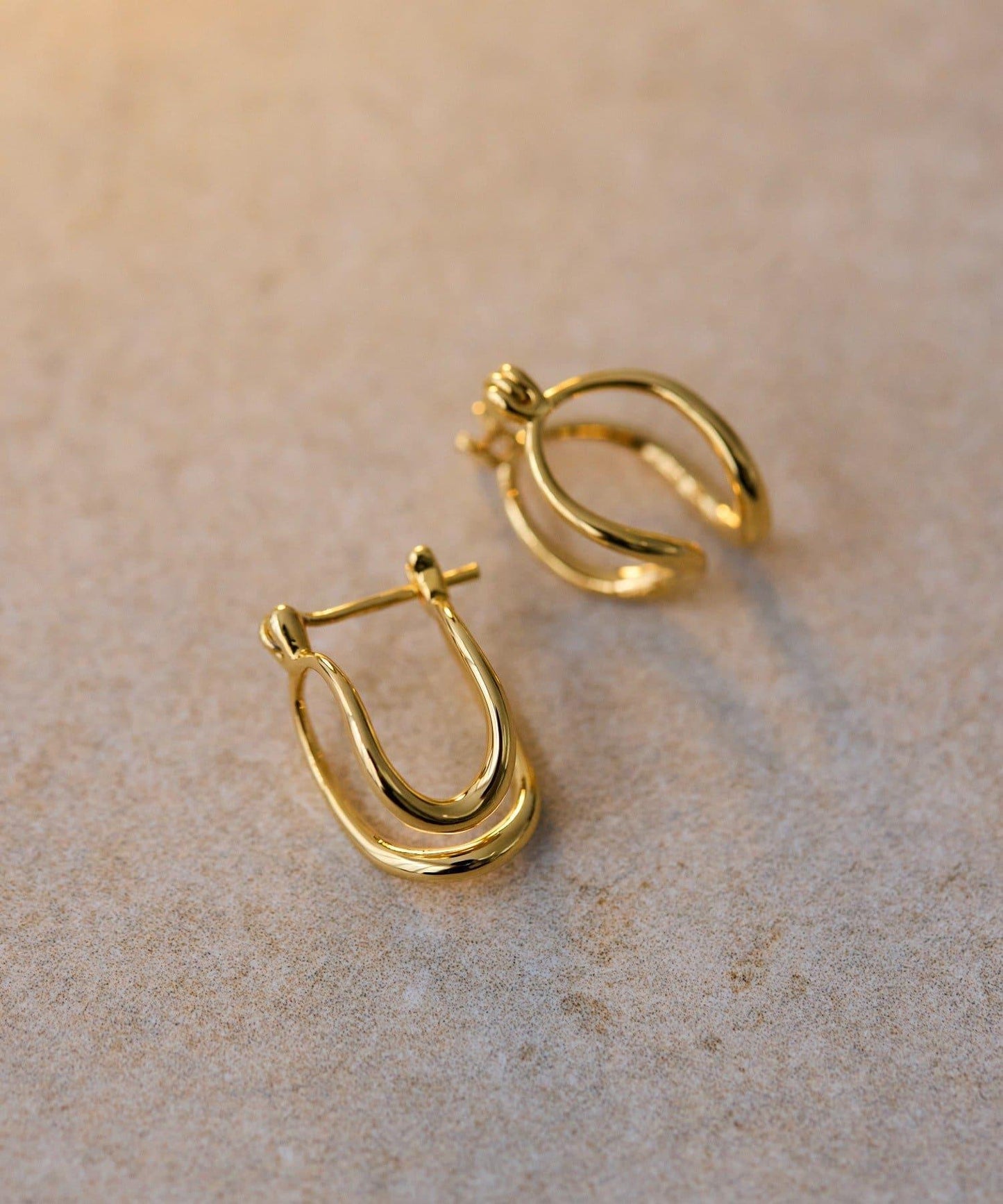 許願骨圓環耳環