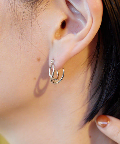 許願骨圓環耳環