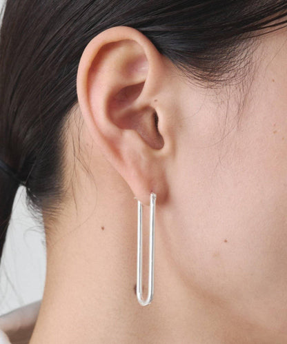 【GALENA】簡約精緻橢圓形圈式耳環，日常低調點綴