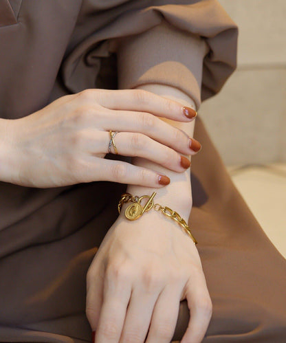 金屬過敏適用/不鏽鋼雙色可動戒指