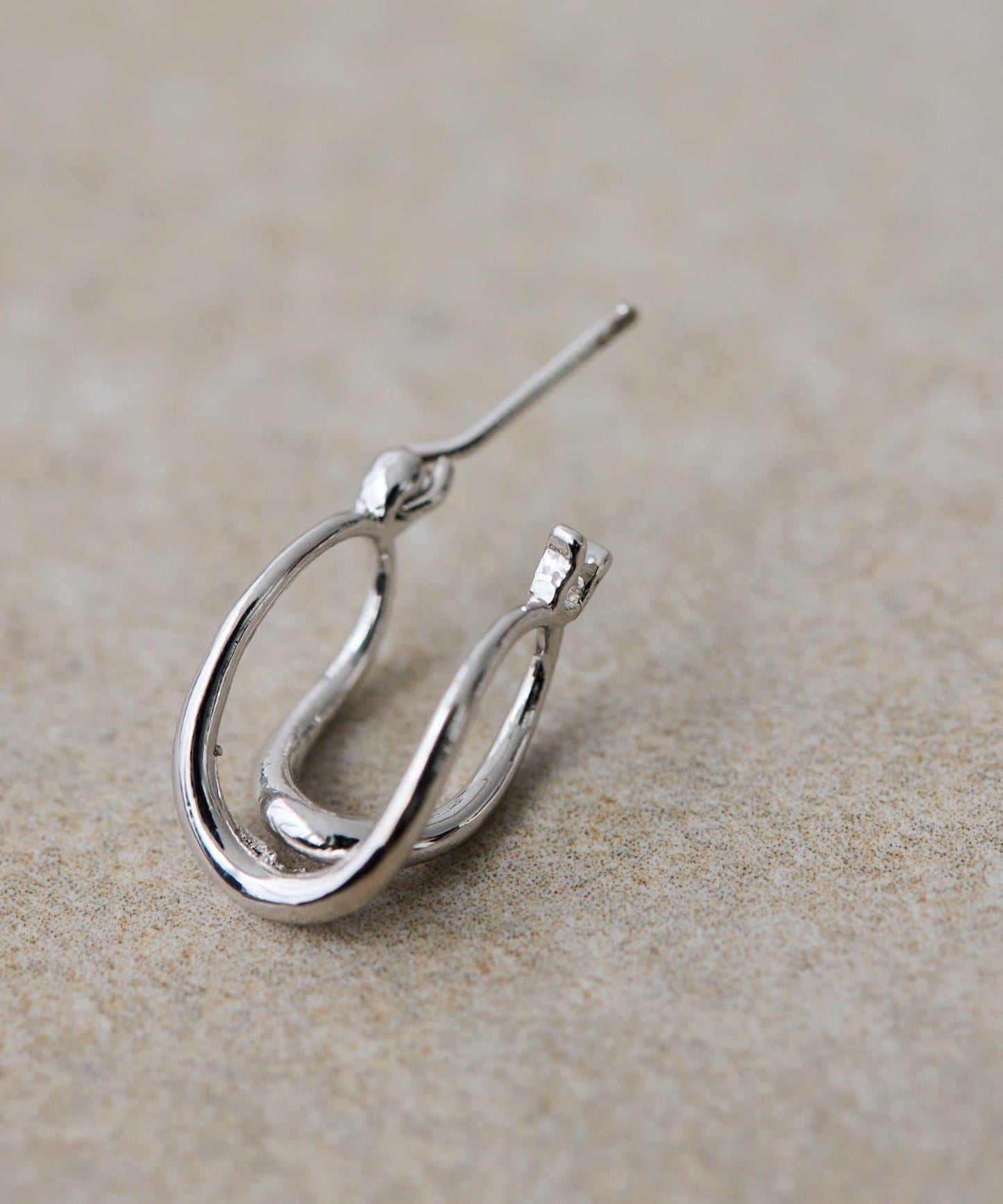 許願骨圓環耳環